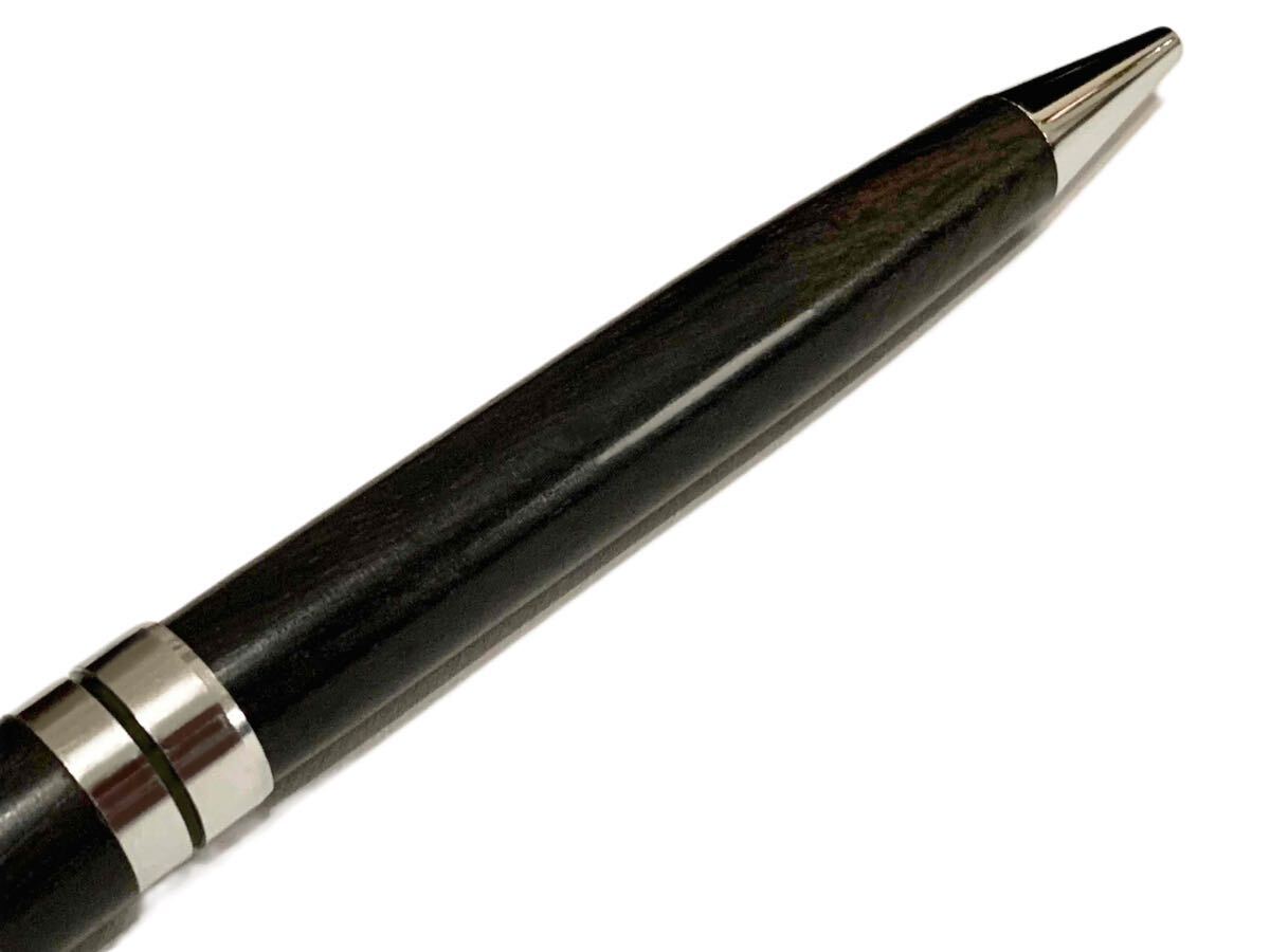 【送料無料】エボニー ボールペン ツイスト式 黒檀 銘木 未使用新品 レフィール付きの画像6