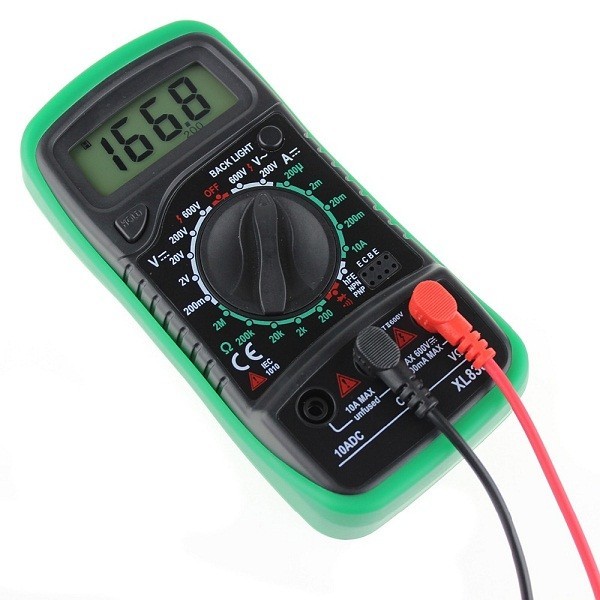 【新品】高精度 電流・電圧・抵抗テスター デジタル マルチメーター XL830L（緑）_画像1
