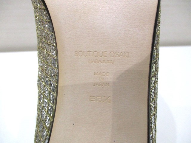 ブティックオーサキ　BOUTIQUE OSAKI　日本製　靴/パンプス　サイズ23.5　送料無料_画像9