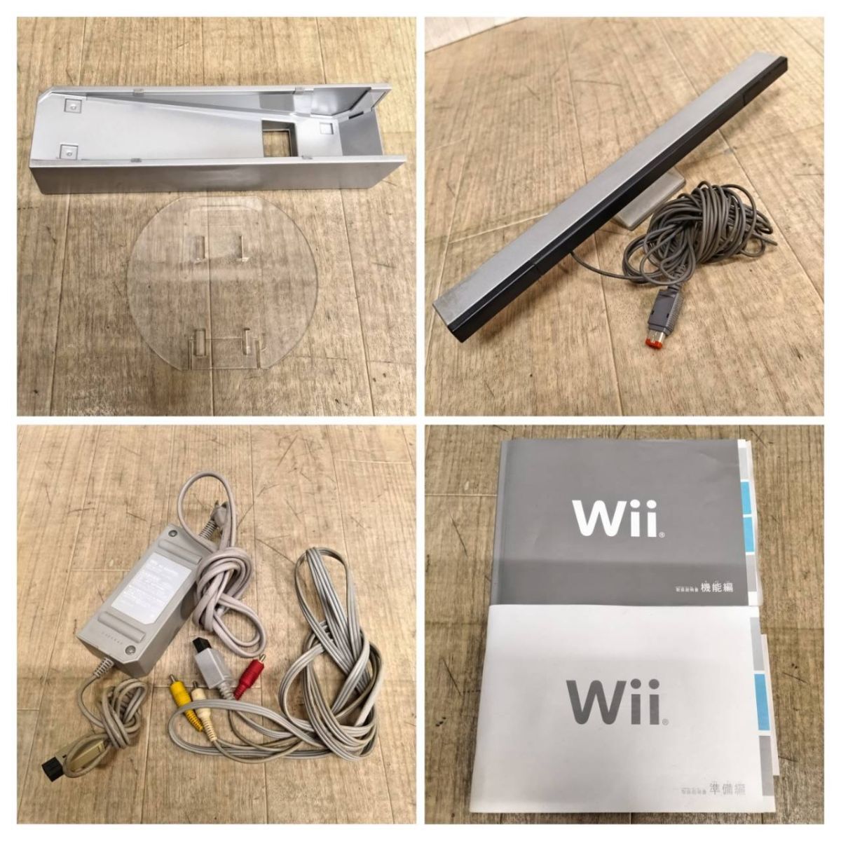 E613-U13-2375 nintendo NINTENDO Wii body white RVL-001 balance Wii board, soft 4ps.@( super Mario /Wii Fit other ) set operation verification ending ⑥