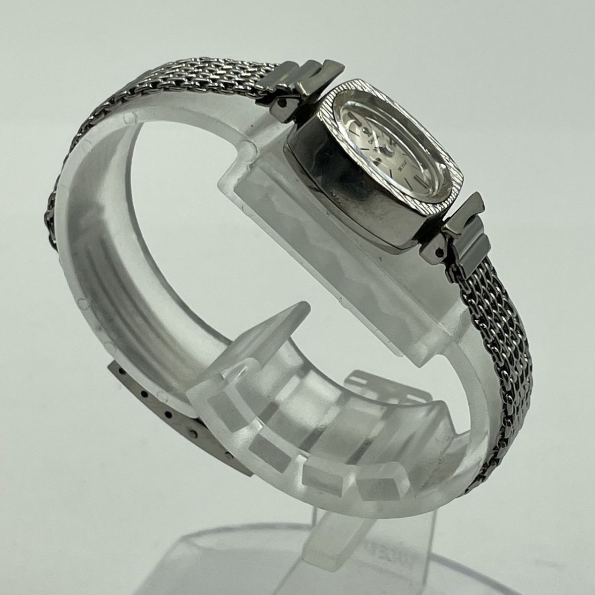 E153-ST10-179 ◎ OMEGA オメガ DE VILLE デビル レディース腕時計 手巻き オバール シルバー文字盤 アナログ フェイス約12mm 稼働 ①の画像5