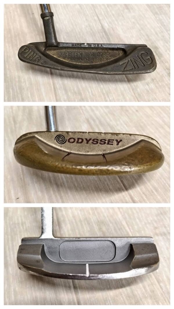 S663-I39-2620 ゴルフクラブ 右きき用 パター 3本セット PING KARSTEN MFG CORP/ODYSSEY DUAL FORCE ROSSIEⅡ/BRIDGESTONE BP-01 ⑥の画像3