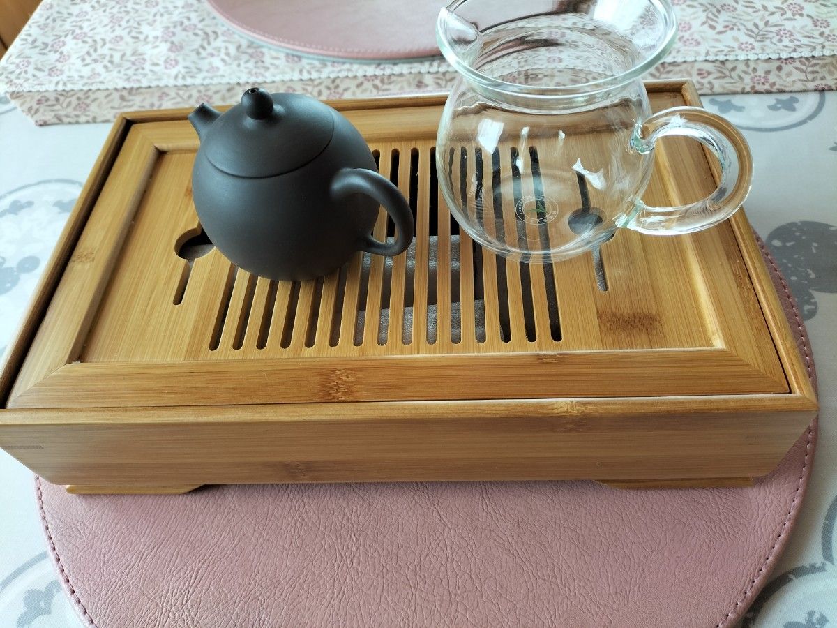 中国  茶器セット・茶道六君子　中国茶入れ缶3個オマケ