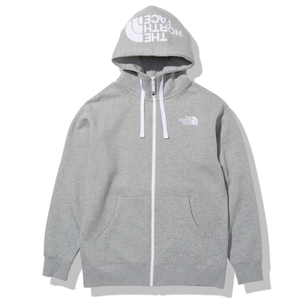 【新品】ノースフェイス　トレーナー スウェット リアビュー フルジップ フーディ　 グレー　LL  THE NORTH FACE