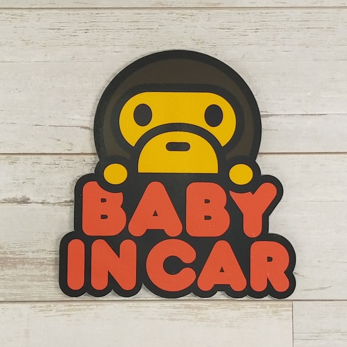 Baby in car マグネットステッカー ベイビーベビーインカー マイロの画像1
