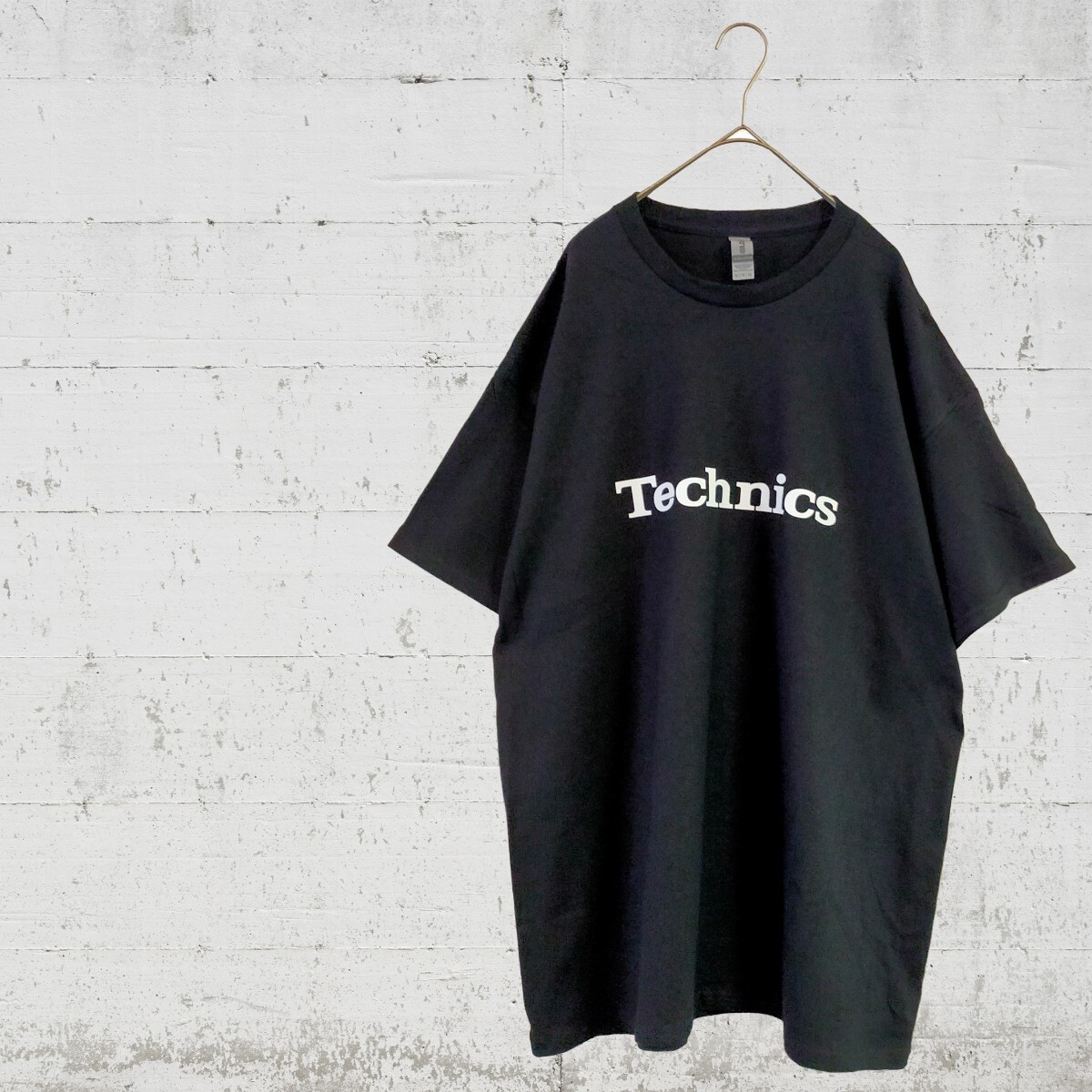 XLサイズ 企業ロゴ テクニクス technics Tシャツ ブラック 黒 ビッグT DJ にもの画像1