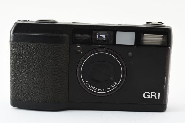 * with defect * Ricoh RICOH GR1 black GR LENS 28mm F2.8 compact film camera present condition #4039