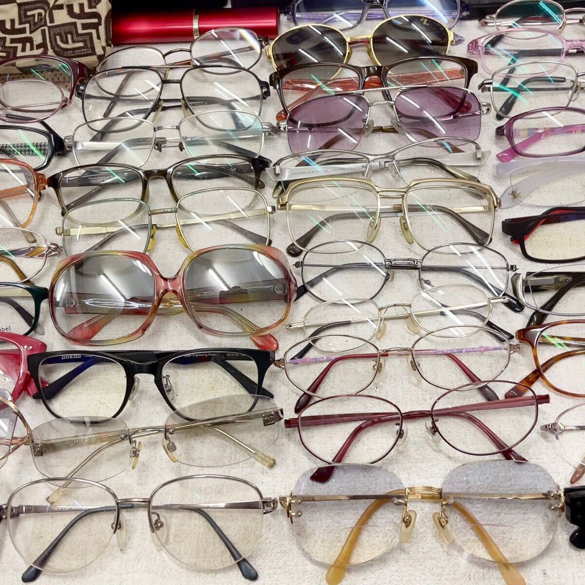 1円 メガネ サングラス 眼鏡 40点まとめ 大量セット おまとめセット ブランド品含む メンズ/レディース ヴィンテージ レトロ アンティーク_画像4