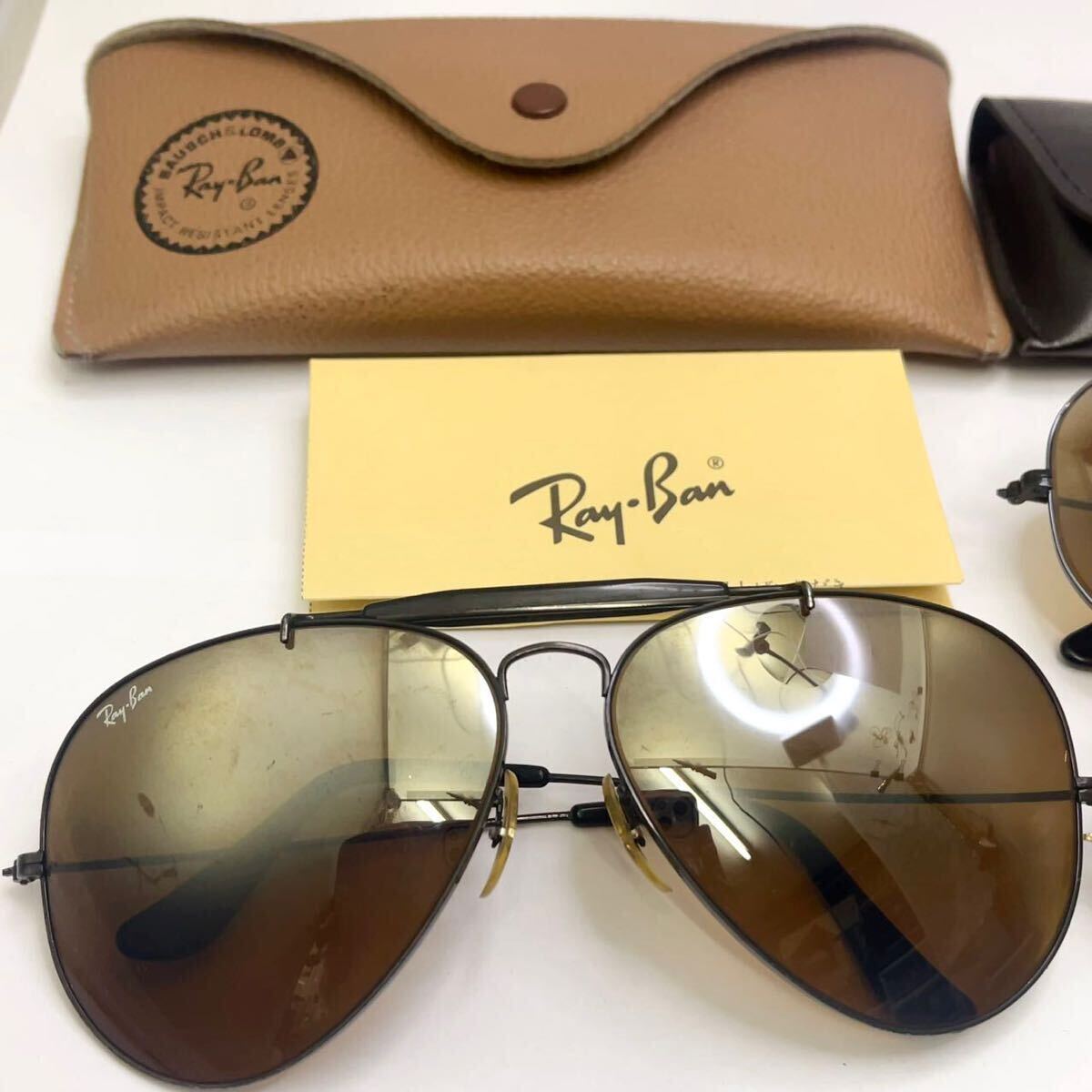 1円 ヴィンテージ Ray-Ban レイバン B＆L USA サングラス アイウェア 3点まとめて おまとめ売り ティアドロップ EXPLORER ボシュロム製 等_画像2