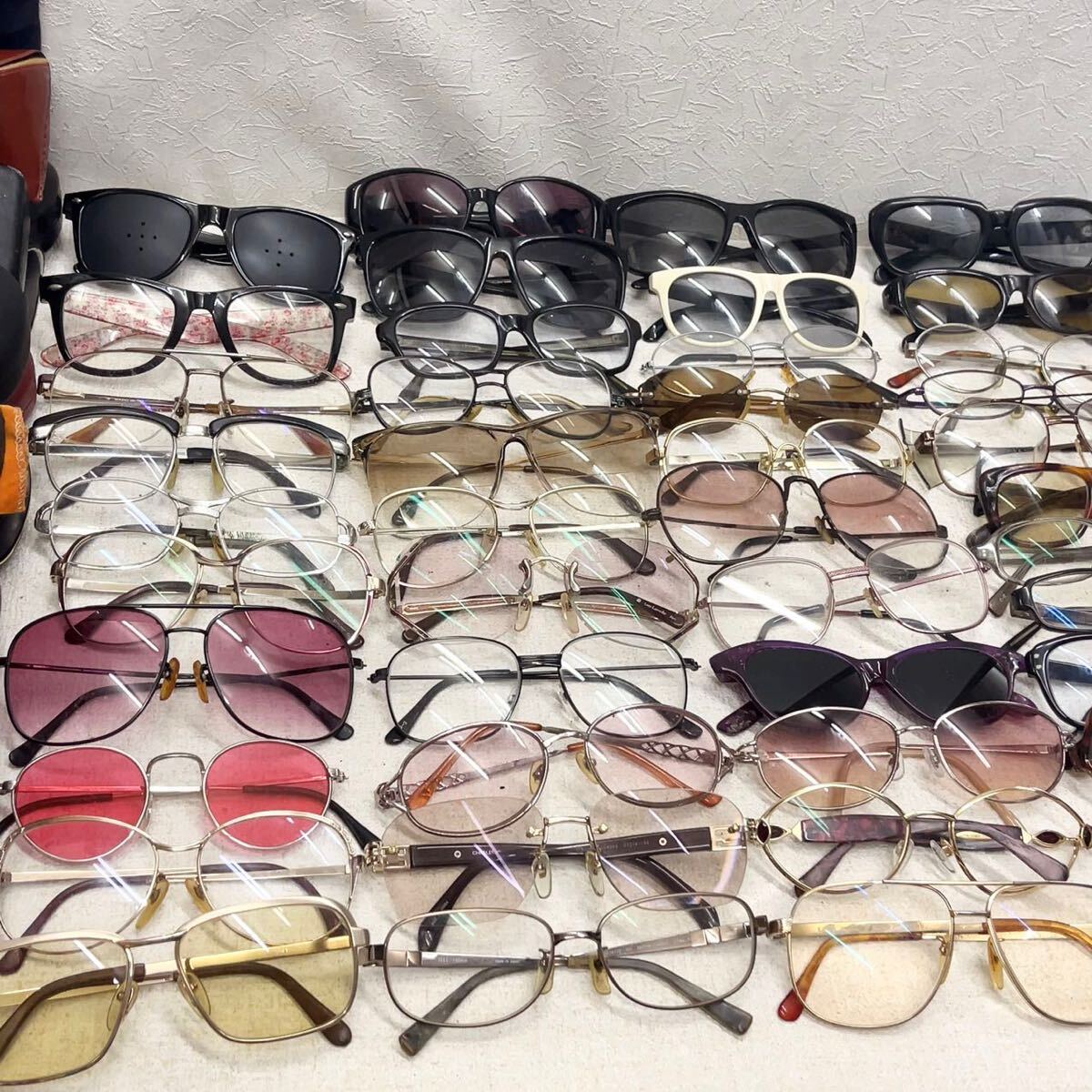 1円 メガネ サングラス 眼鏡 45点まとめ 大量セット おまとめセット ブランド品含む メンズ/レディース ヴィンテージ レトロ アンティークの画像3