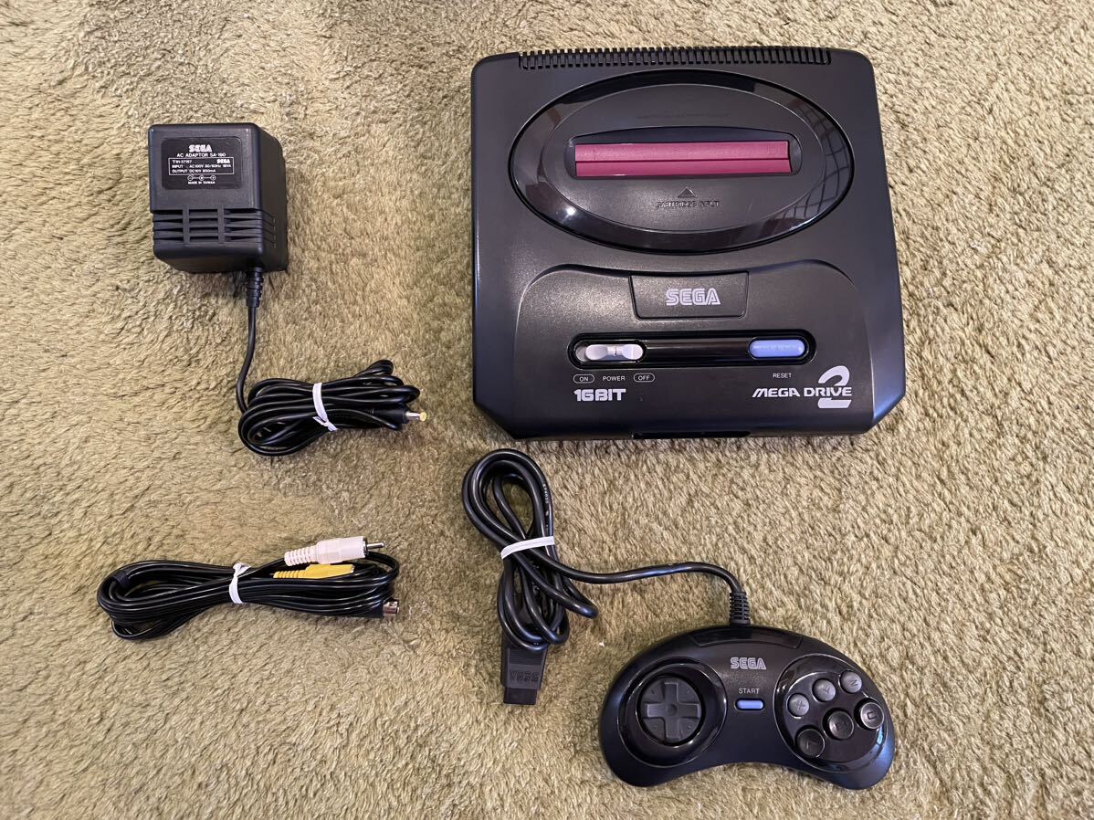 美品　セガ　SEGA MD2 メガドライブ2 本体 HAA-2502 MEGA DRIVE 2 箱付き　動作確認済み_画像4