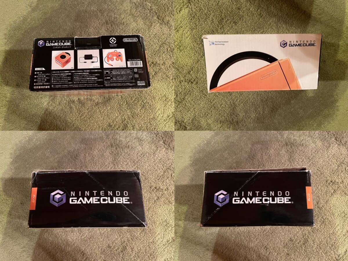 任天堂 Nintendo GAMECUBE DOL-001 ニンテンドーゲームキューブ オレンジ 本体セットの画像2