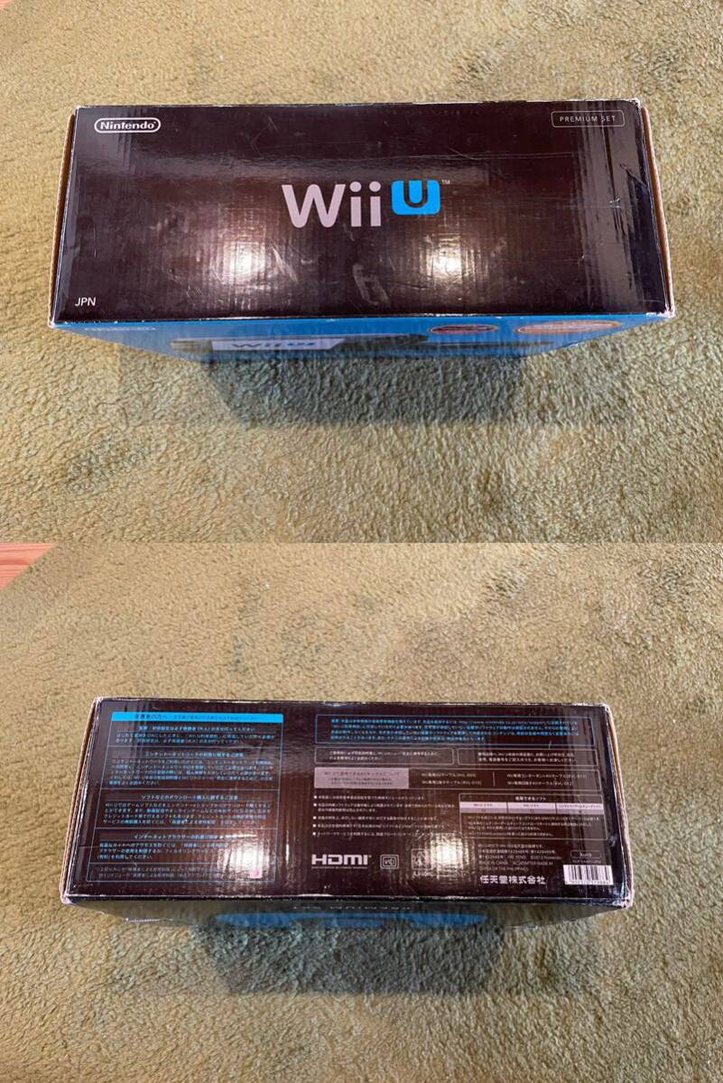  nintendo Nintendo WiiU body 32GB body black black premium set box opinion attaching operation verification ending 