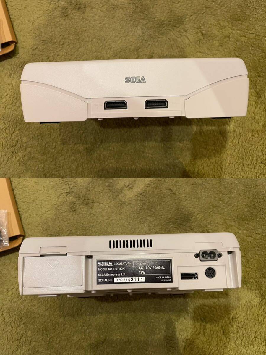 極美品 ほぼ未使用 SEGA SATURN SS セガ サターン (HST-0019 ホワイト ) 本体 セットの画像5