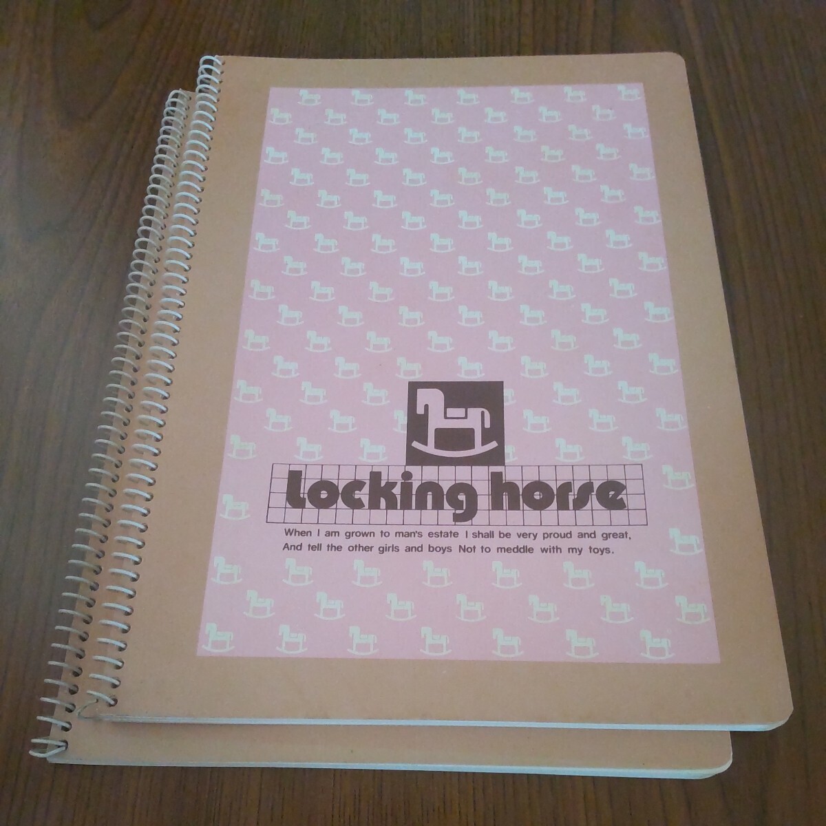文具店在庫品☆【Locking horse】リングノート 2冊☆_画像1