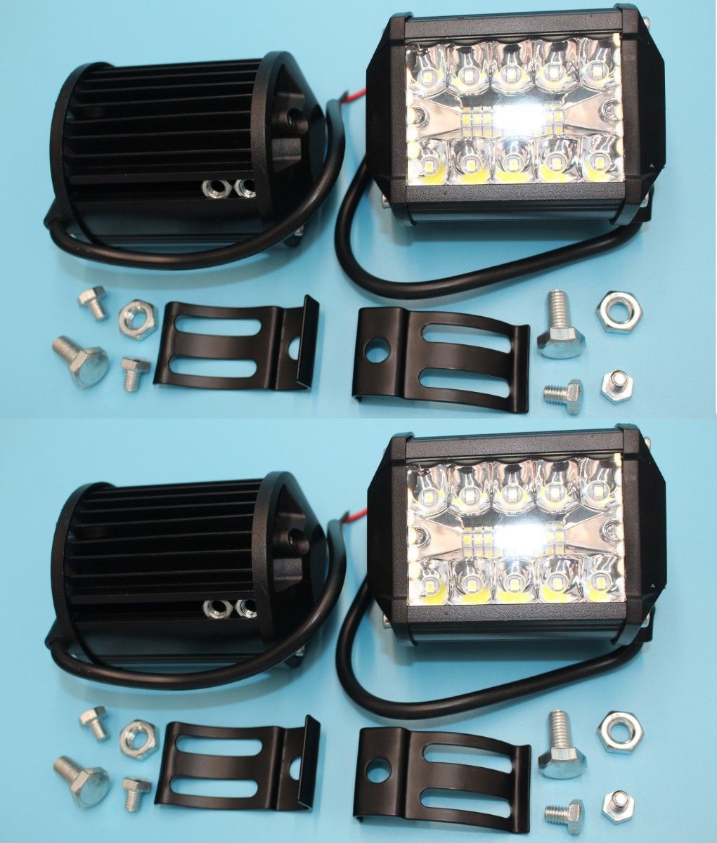 LED ワークライト 12V/24V 60W 4個 240W 作業灯  20灯 補助照明 荷台照明 フォグランプ トラック ダンプ