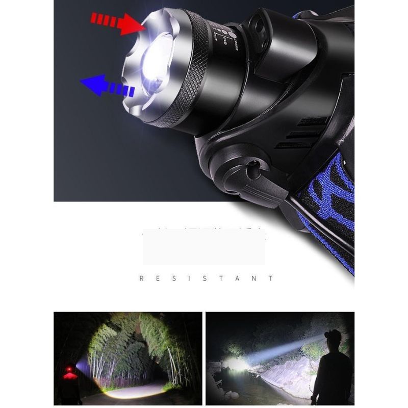 LEDヘッドライト 強力 充電式 高輝度 白ランプ 人感センサー搭載 防水 ズーム機能 作業灯 夜間作業 アウトドア キャンプ 釣