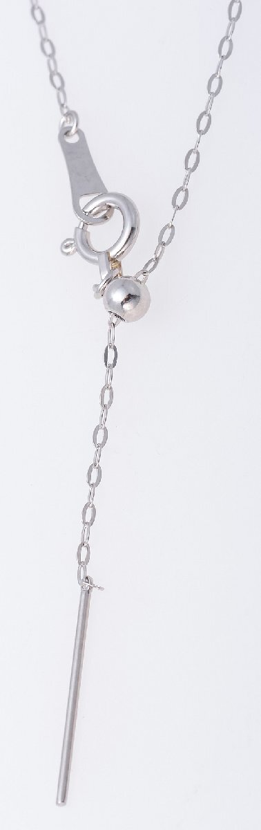 Pt999/950 ダイヤモンド ネックレス 品番n22-47_無段階調節可能なアジャスター