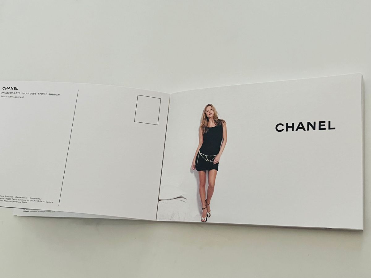 非売品 新品葉書15枚セット★CHANEL シャネル ポストカード ブック レア 希少 ラガーフェルド ケイトモス コレクション