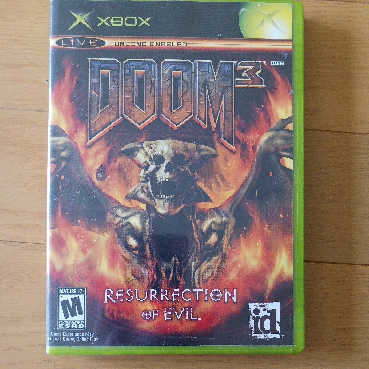 DOOM 3 RESURRECTION OF EVIL XBOX North America version 