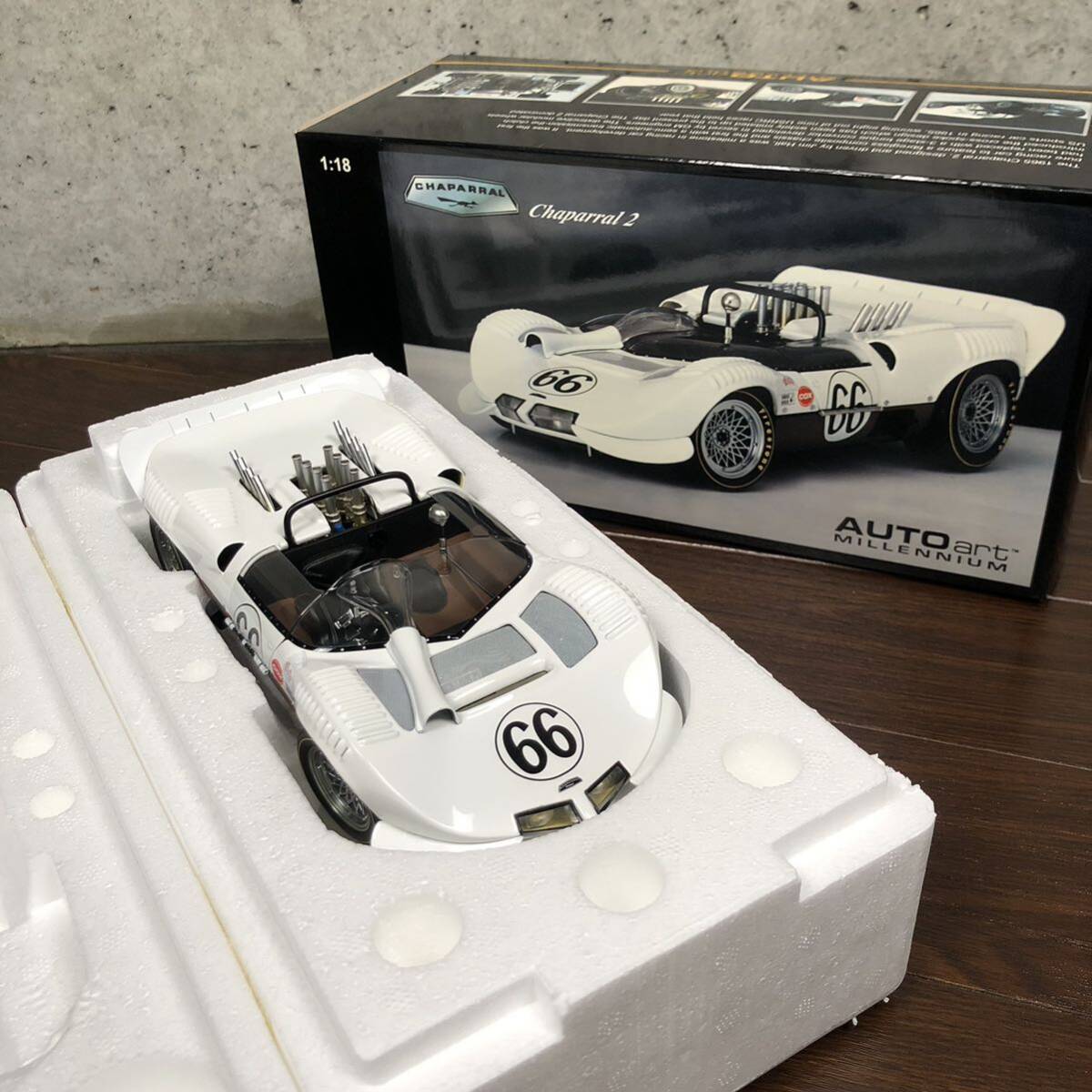 オートアート ミレニアム 1/18 Chaparral 2 #66 AUTO art millennium ミニカー シャパラル【86596】送料無料_画像1