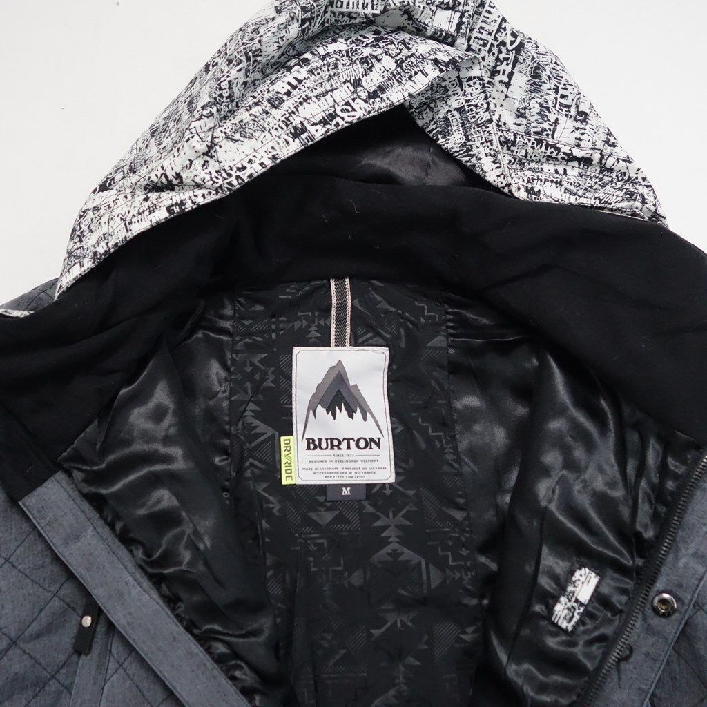 中古 16/17 BURTON WZ ZANY JACKET レディースMサイズ スノーボードジャケットウェア バートンの画像3