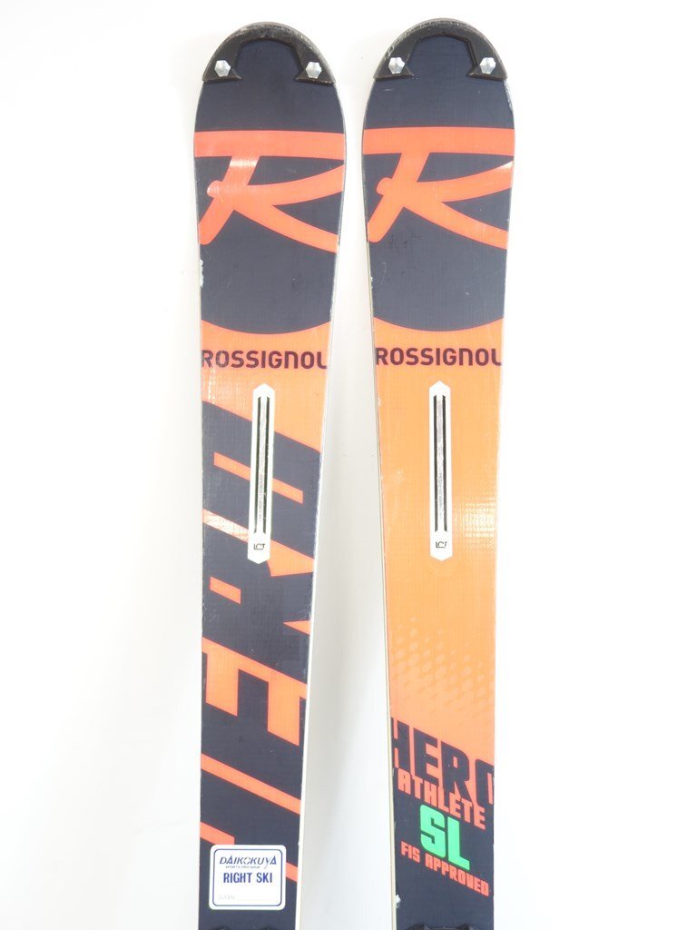 中古 レーシング 18/19 ROSSIGNOL HERO ATHLETE FIS SL 157cm LOOK ビンディング付き スキー ロシニョール ルックの画像2