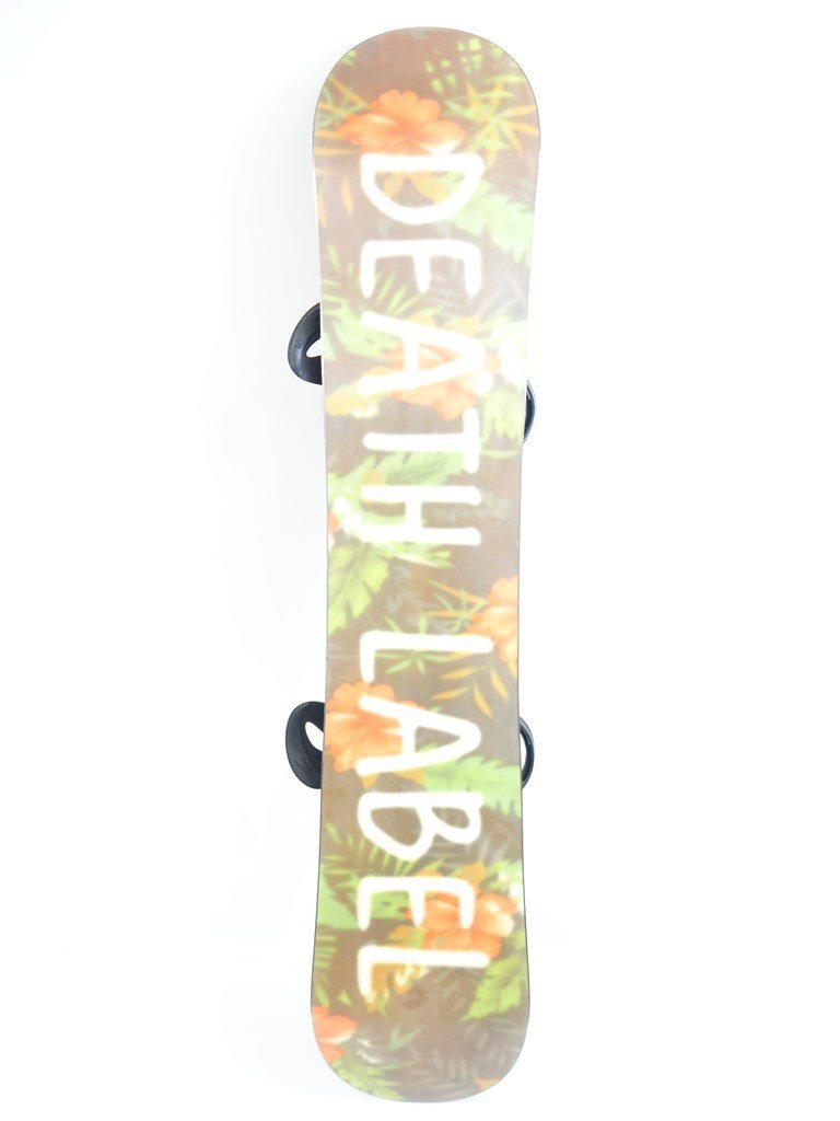  used 16/17 DEATH LABEL FLOWER lady's 138cm FLUX binding attaching snowboard tes lable flower flux 