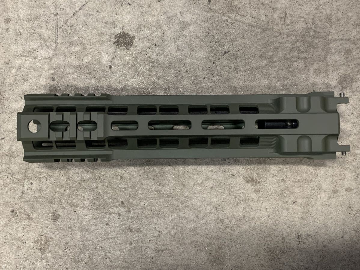 GEISSELE タイプ SMR MK4 FEDERAL 9.5インチ M-lok ハンドガード レプリカ OD 中古 FBI HRTの画像5