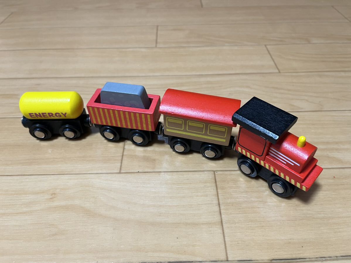 トーマス おもちゃ マグネット 列車 写真のセット 木列車の画像4