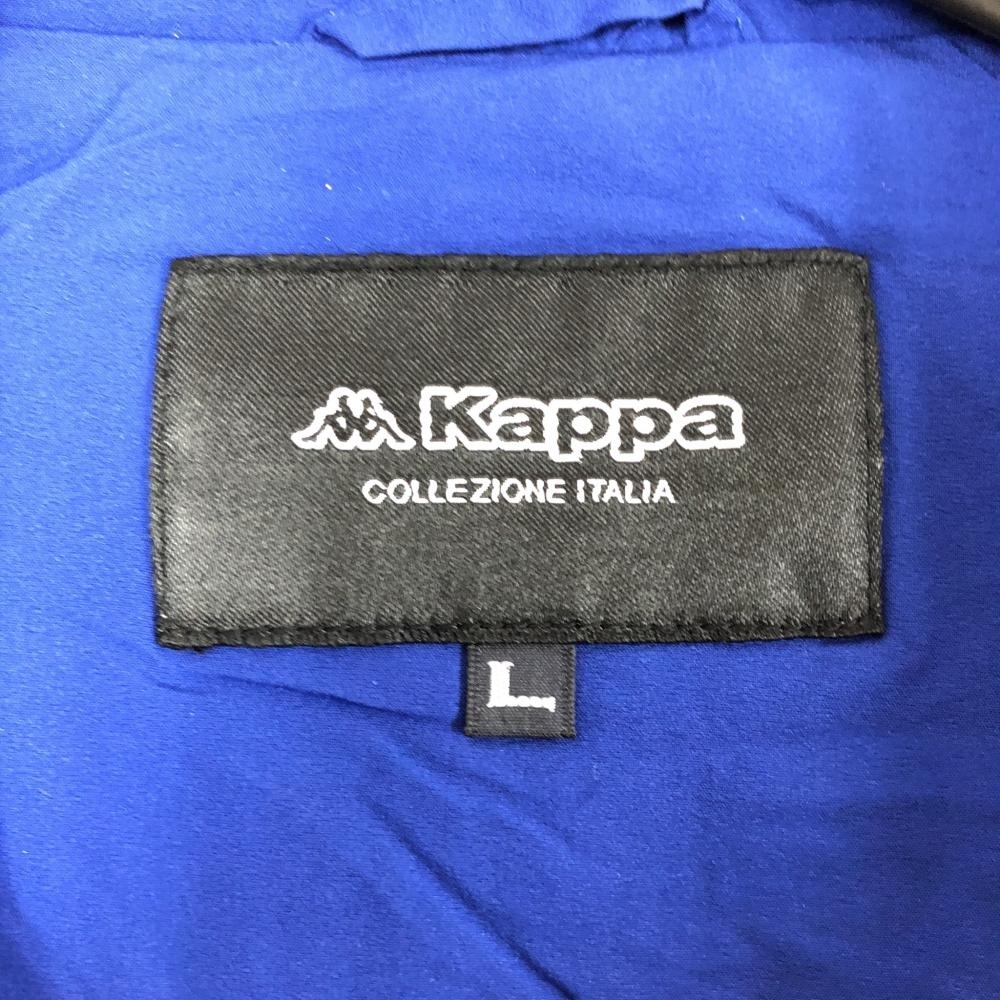 【美品】Kappa カッパ 中綿ジャケット ブルー×黒 バックプリント ワッペン レディース L ゴルフウェア_画像6