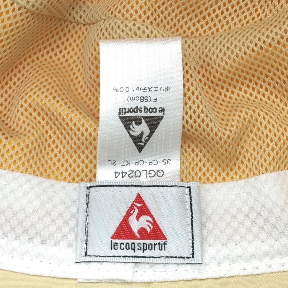 [ super-beauty goods ]le coq sportif Le Coq rain hat yellow lining mesh F(58.) Golf wear 