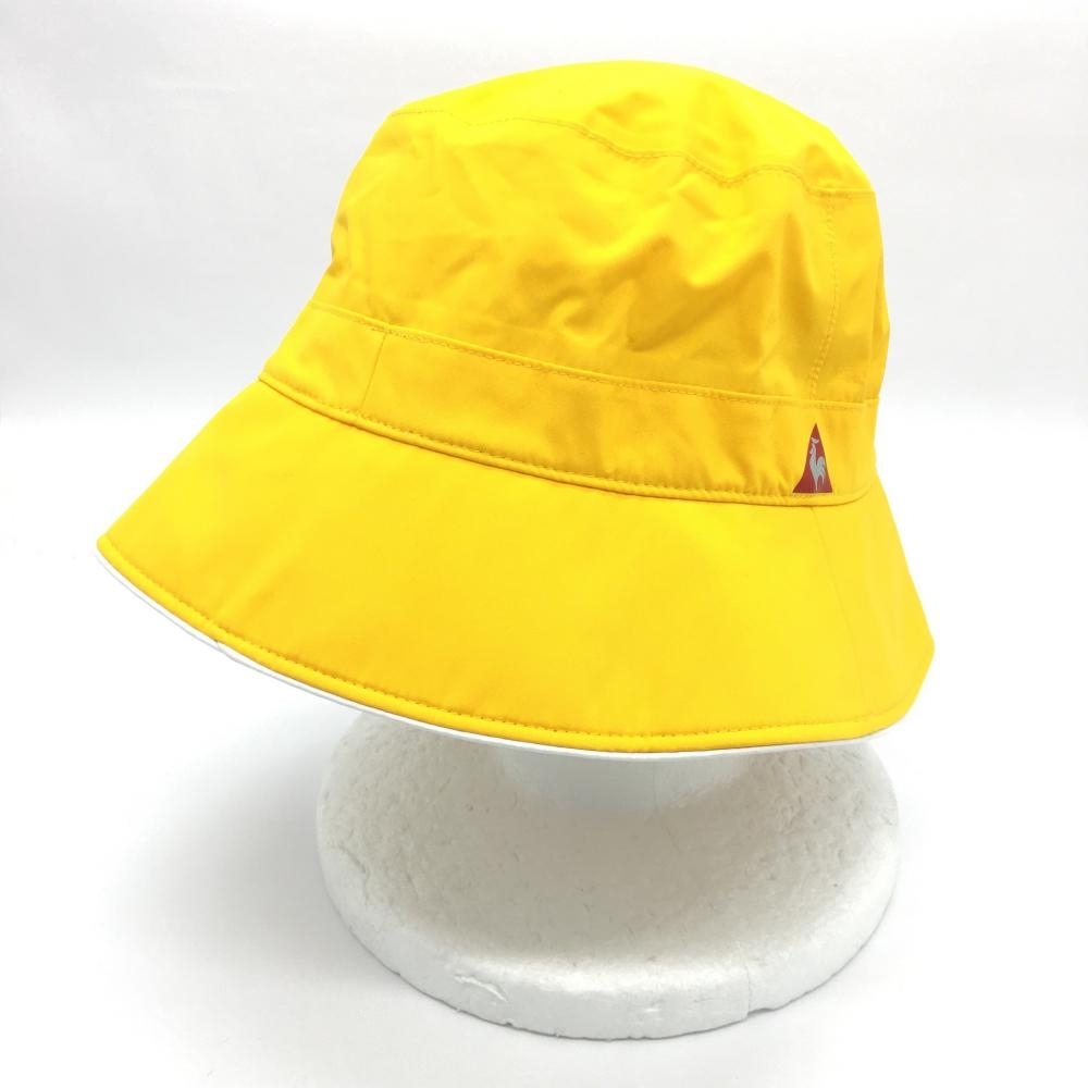 [ super-beauty goods ]le coq sportif Le Coq rain hat yellow lining mesh F(58.) Golf wear 