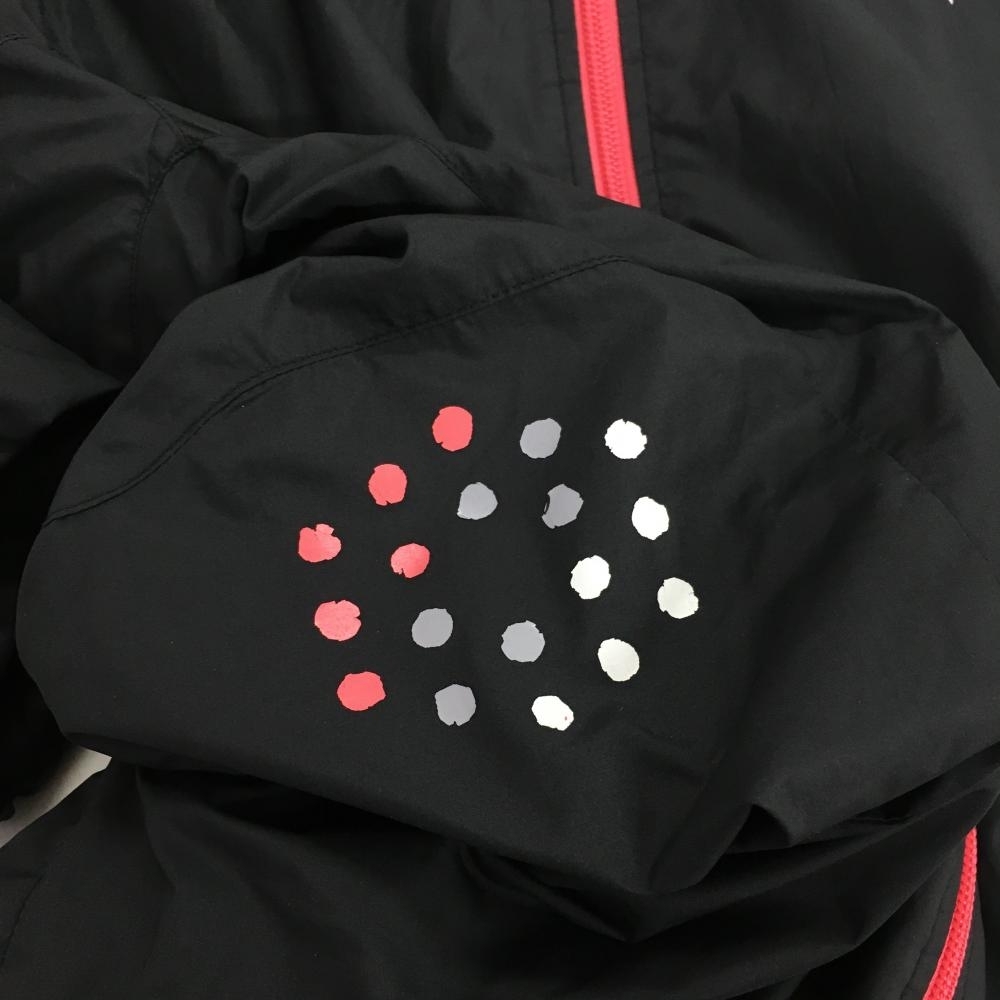 プーマ 2WAYジャケット 黒×ピンク ハイネック 袖着脱可 裏地付き メンズ M ゴルフウェア PUMA_画像9