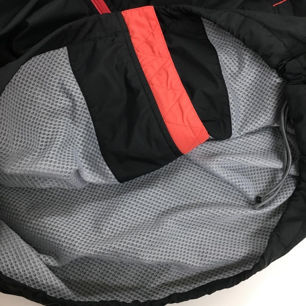 プーマ 2WAYジャケット 黒×ピンク ハイネック 袖着脱可 裏地付き メンズ M ゴルフウェア PUMA_画像4