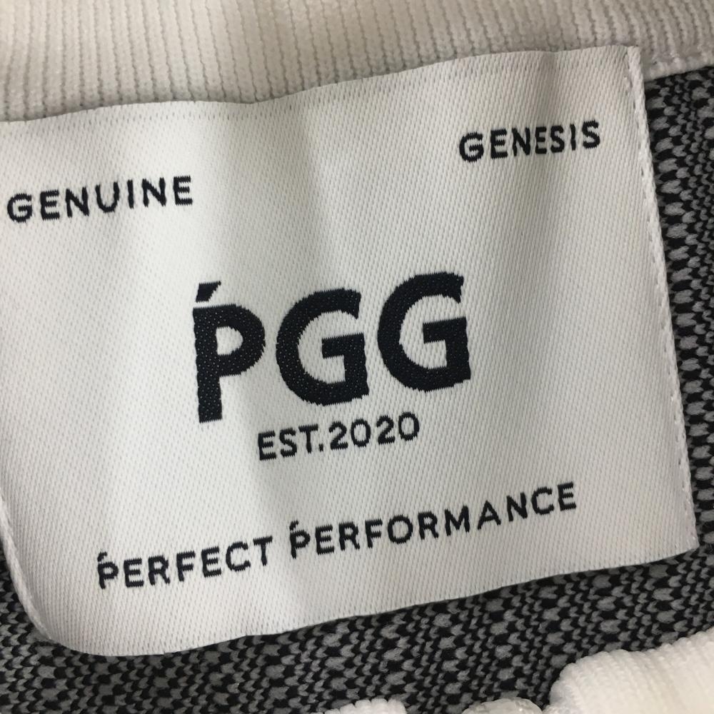 【超美品】PGGパーリーゲイツ ニットジャケット グレー×白 一部凹凸ストライプ レディース 0(S) ゴルフウェア 2022年モデル PEARLY GATES_画像4