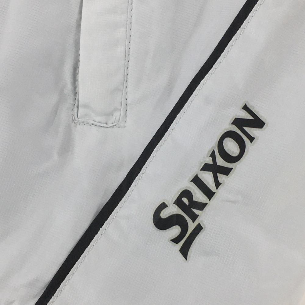 スリクソン 中綿アウターベスト グレー×黒 フルジップ 光沢感 裾ドローコード メンズ L ゴルフウェア SRIXON_画像3