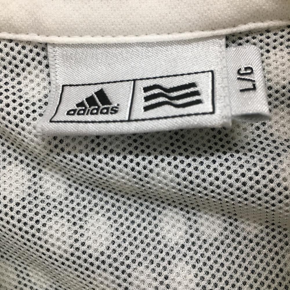 【超美品】アディダス 半袖ポロシャツ 黒×白 ドット ボタンダウン メンズ L/G ゴルフウェア adidas_画像4