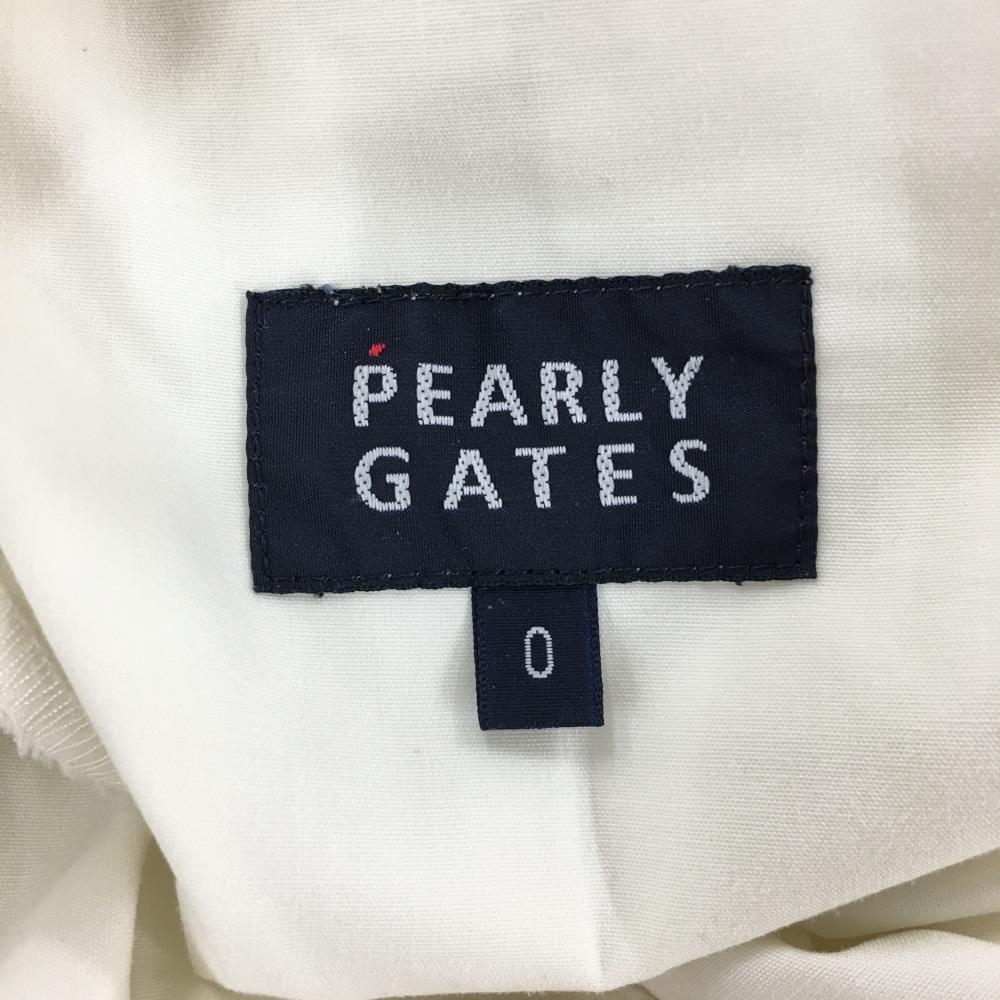 パーリーゲイツ パンツ 白 裾ジップ ウエスト調整可 レディース 0(S) ゴルフウェア PEARLY GATES_画像4