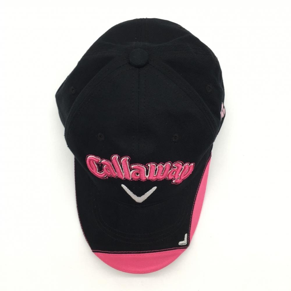 【美品】キャロウェイ キャップ 黒×ピンク ベア レディース フリー ゴルフウェア Callaway_画像5