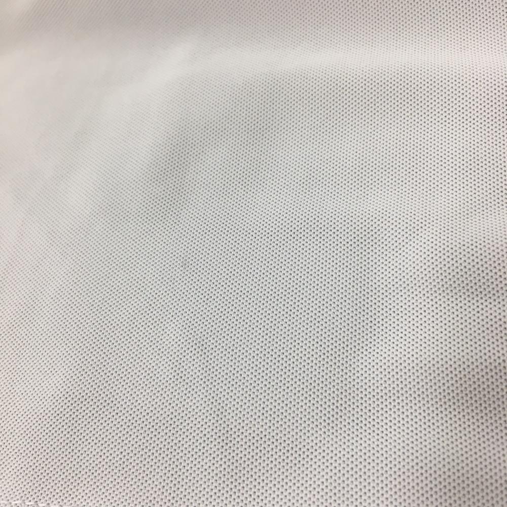 アダバット 半袖ポロシャツ 白×グレー ロゴ刺しゅう 胸ポケット メンズ 46(M) ゴルフウェア adabat_画像10