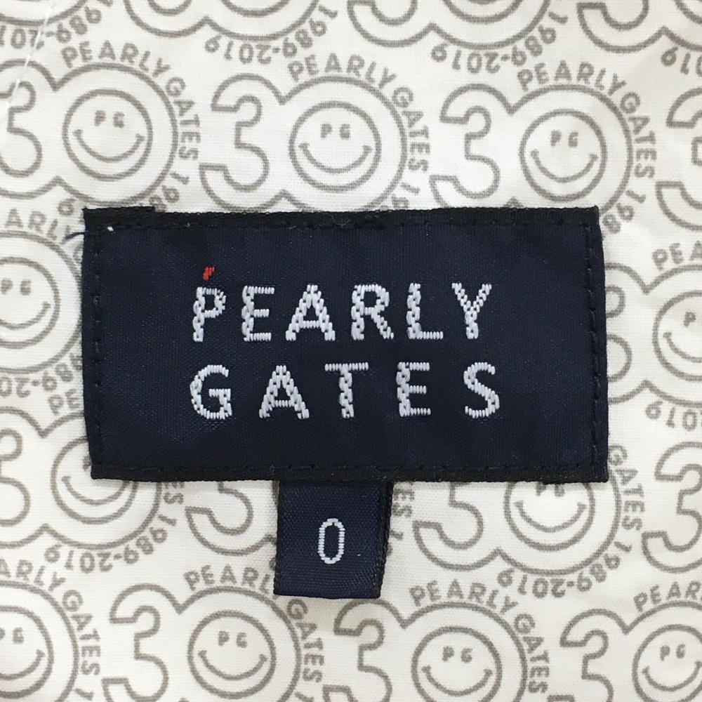 【美品】パーリーゲイツ ショートパンツ イエロー×白 チェック 裏地30周年ニコちゃん レディース 0(S) ゴルフウェア PEARLY GATES_画像6
