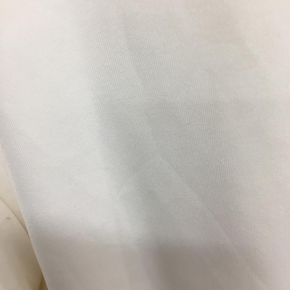 アディダス 半袖ポロシャツ 白×ピンク 胸元ロゴ刺しゅう ハーフジップ メンズ M/M ゴルフウェア adidas_画像7