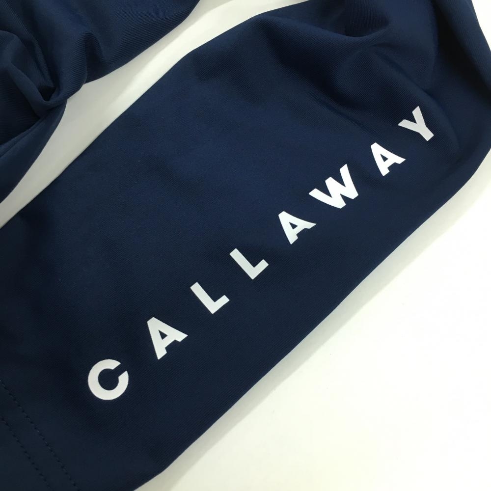 【新品】キャロウェイ インナーシャツ ネイビー ネックロゴ ハイネック レディース LL ゴルフウェア 2023年モデル Callaway_画像4