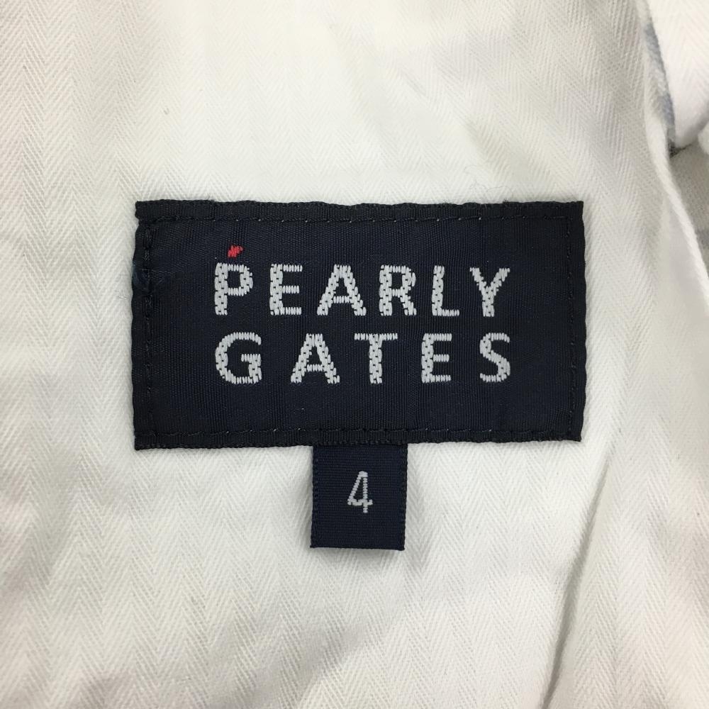 パーリーゲイツ パンツ グレー×白 クラブ柄 メンズ 4(M) ゴルフウェア PEARLY GATES_画像4