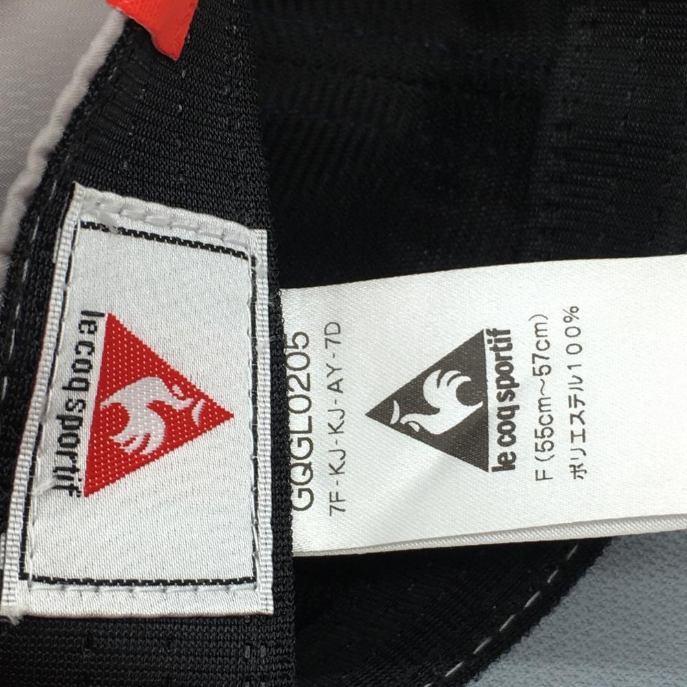 【超美品】ルコック キャップ ネイビー×グレー ボア F(55cm～57cm) ゴルフウェア le coq sportif_画像8