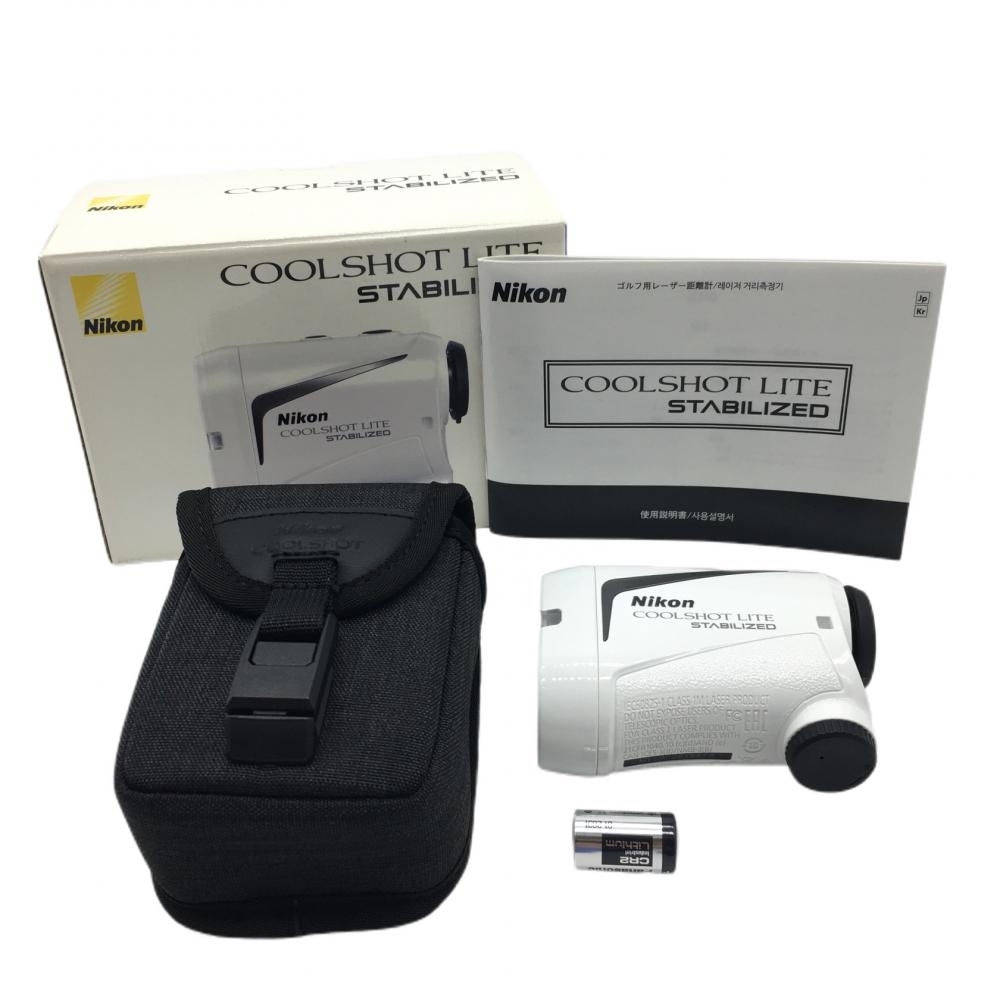 [ очень красивый товар ] Nikon лазерный дальномер белый прохладный Schott COOLSHOT STABILIZED электризация проверка settled Golf Nikon