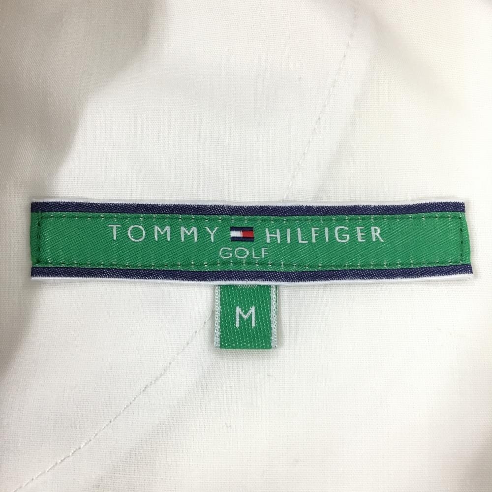 【美品】トミーヒルフィガー ショートパンツ 白 ストレッチ ロゴ刺しゅう レディース M ゴルフウェア Tommy Hilfiger Golfの画像4