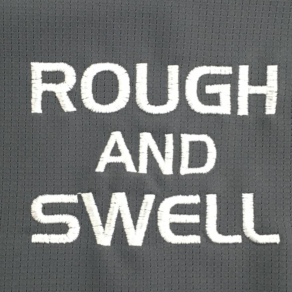 【超美品】ラフアンドスウェル 半袖ハイネックシャツ グレー ロケット メンズ M ゴルフウェア 2022年モデル rough＆swellの画像5