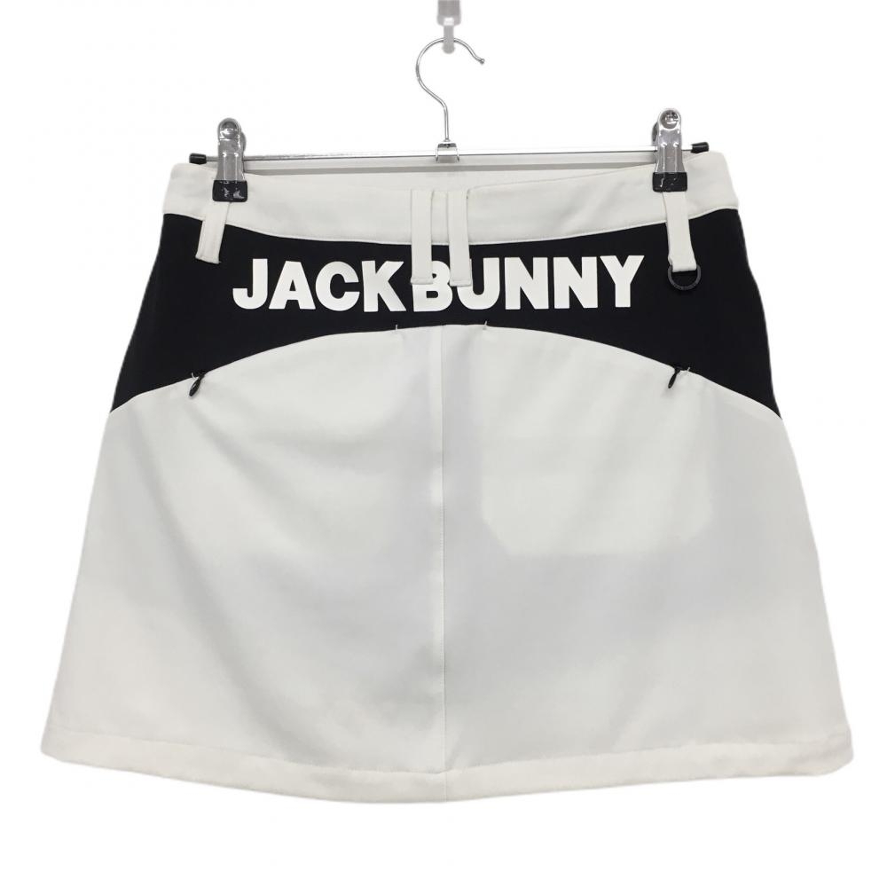 【超美品】ジャックバニー スカート 黒×白 ヒッププリント 内側インナーパンツ レディース 1(M) ゴルフウェア 2022年モデル Jack Bunny_画像2